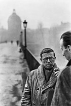Jean-Paul Sartre por Henri Cartier-Bresson