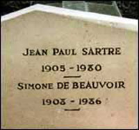 Tumba de Jean-Paul Sartre